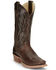 Image #1 - Justin Women's Mayberry Umber Western Boots - Square Toe , Dark Brown, hi-res