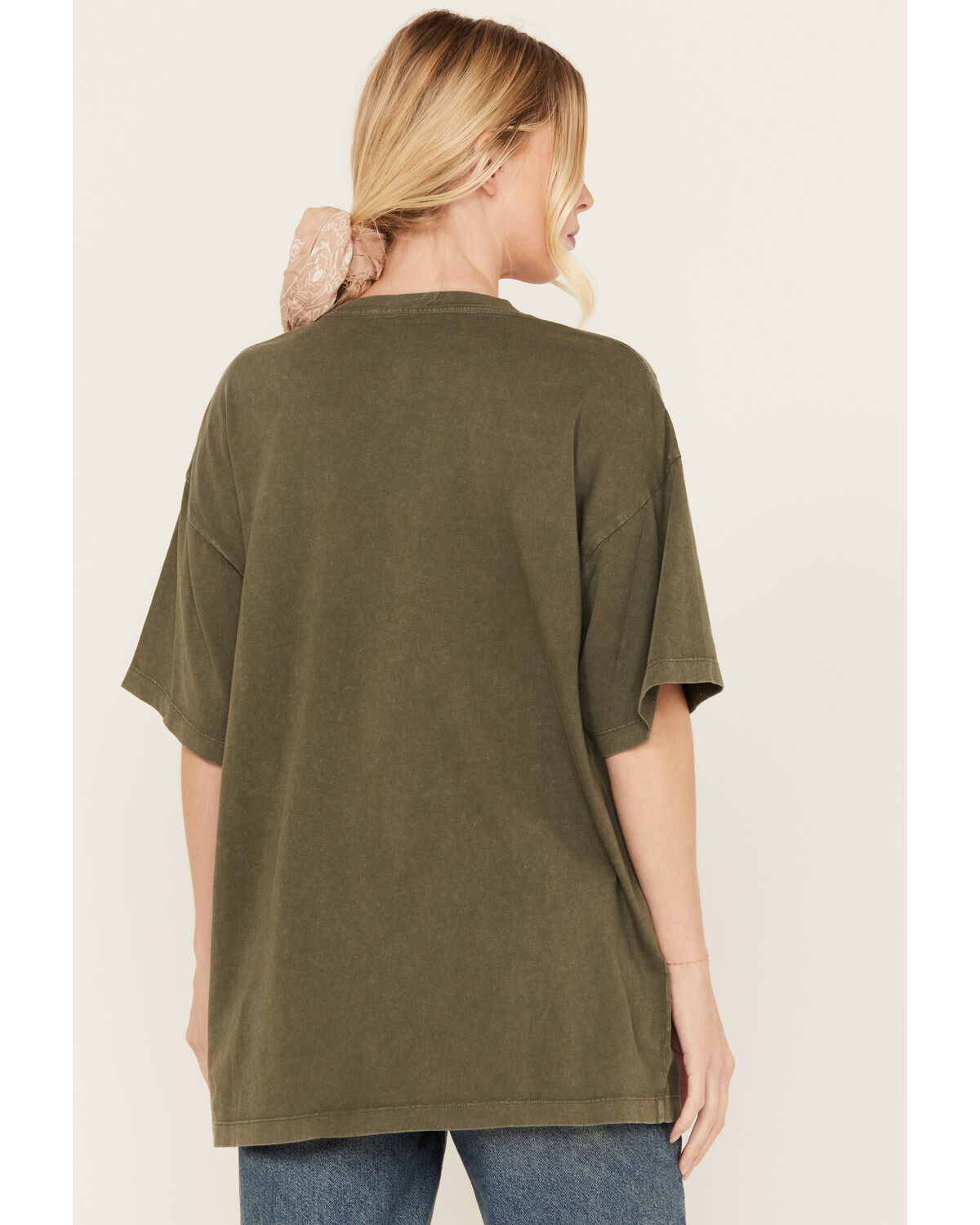 Image #4 - Cleo + Wolf Women's Moonlight Chased Oversized Graphic Tee, Olive, hi-res