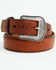 Image #1 - 3D Men's Genuine Leather Belt, Brown, hi-res