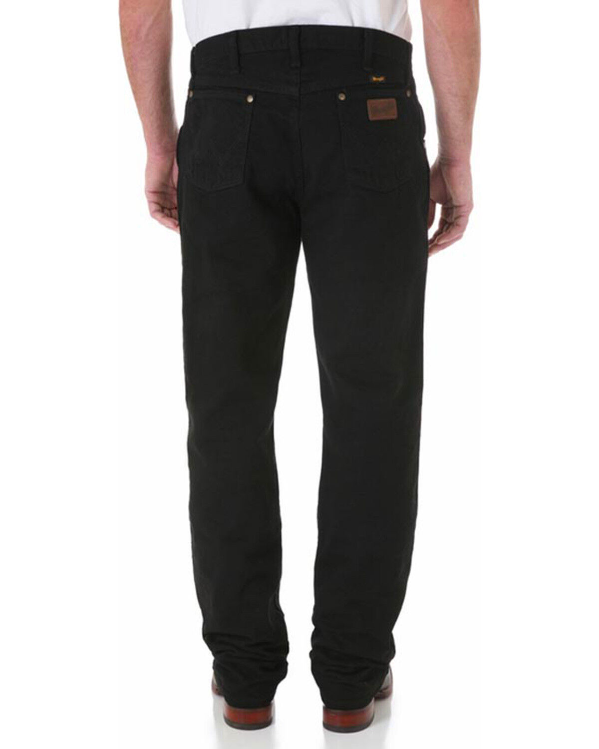 Image #1 - Wrangler Men's Black Premium Performance Cowboy Cut Regular Fit Jeans, , hi-res