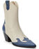 Image #1 - Matisse Women's Claude Western Fashion Booties - Snip Toe, Blue/white, hi-res