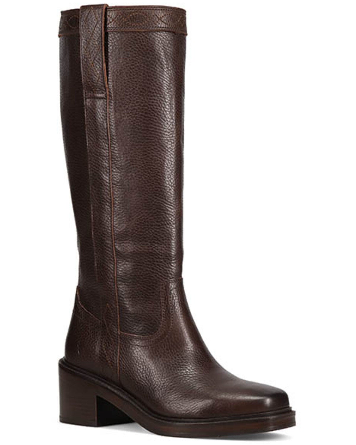 Frye Women's Kate Pull-On Boots - Square Toe, Dark Brown, hi-res