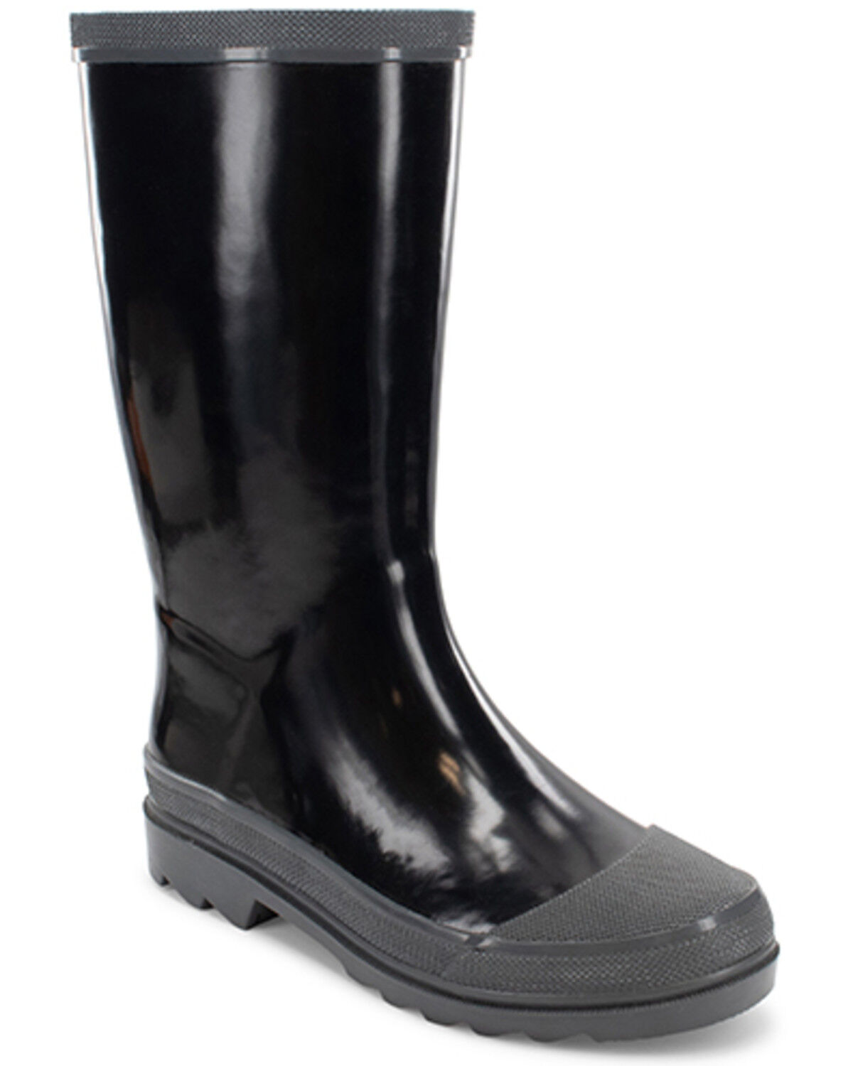 Image #1 - Western Chief Boys' Solid Mid Rain Boots, Black, hi-res