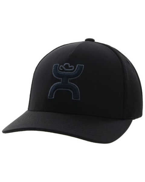 Image #1 - Hooey Men's Coach Logo Embroidered Trucker Cap, Black, hi-res