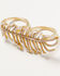 Image #2 - Lainey Wilson Women's Feather Ring, Gold, hi-res