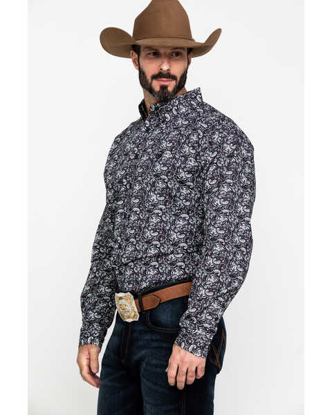 Image #3 - Cinch Men's Multi Paisley Print Weave Long Sleeve Western Shirt , , hi-res