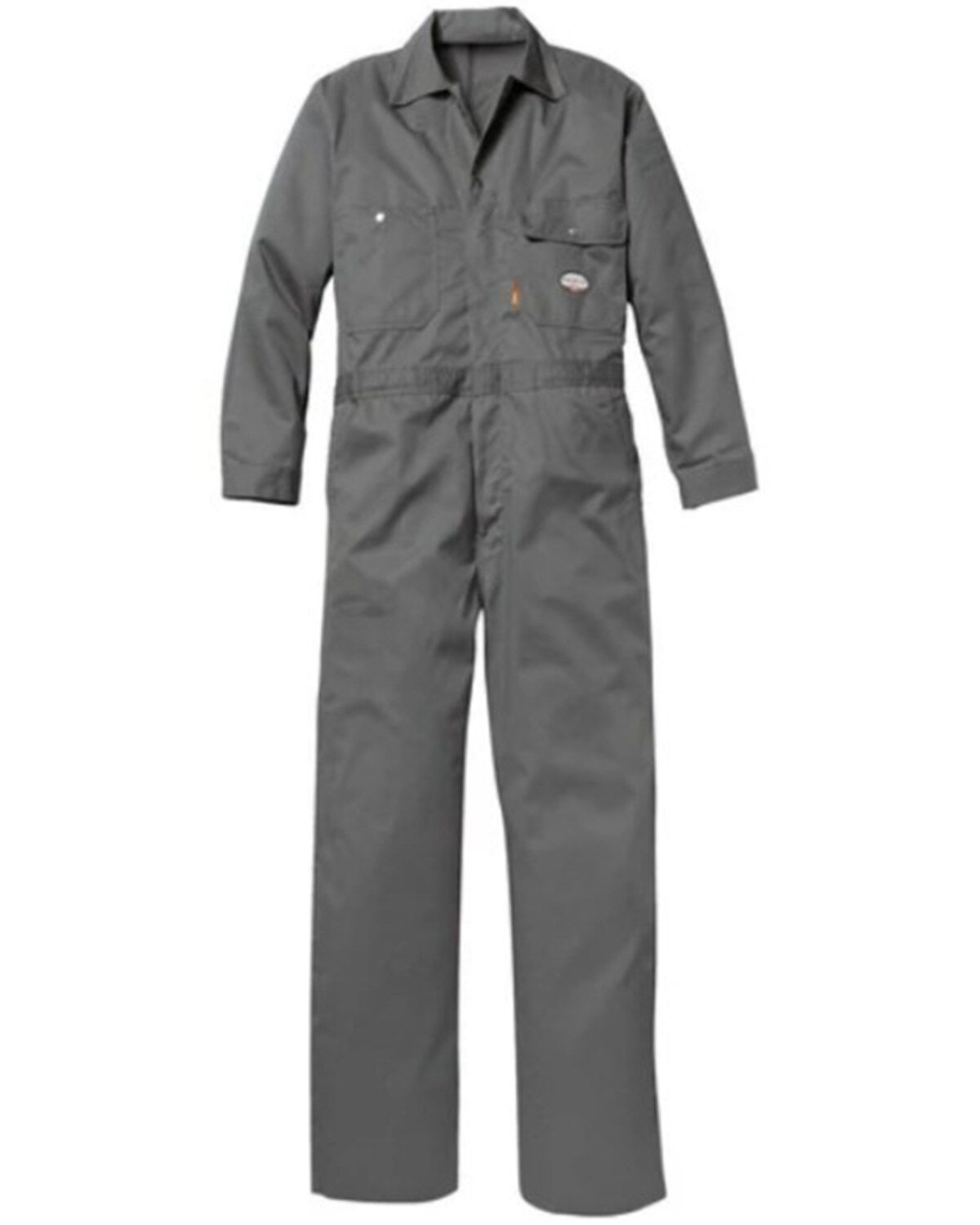 Image #1 - Rasco Men's FR Twill Work Coveralls - Big, Grey, hi-res