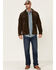 Moonshine Spirit Men's Cromwell Suede Zip-Front Jacket , Brown, hi-res