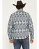 Image #4 - Wrangler Retro Men's Southwestern Print Long Sleeve Snap Shirt Jacket, Blue, hi-res