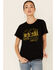 Image #1 - Cut & Paste Women's Not All Those Who Wander Are Lost Graphic Short Sleeve Tee, Black, hi-res