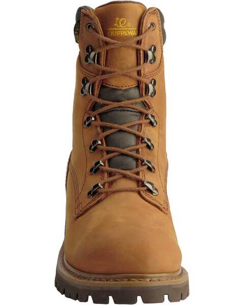 Image #10 - Chippewa Men's Heavy Duty Steel Toe Work Boots, Bark, hi-res
