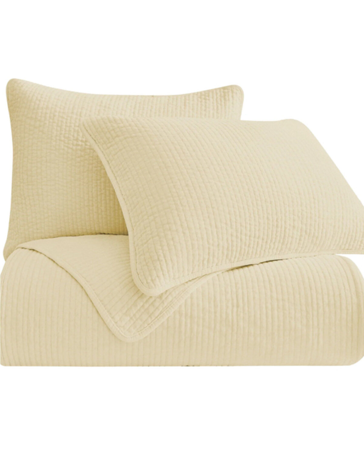Image #2 - HiEnd Accents Light Tan Stonewashed Cotton & Velvet 3-Piece Full/Queen Quilt Set, Tan, hi-res