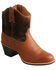 Image #1 - Twisted X Women's Hair-On Western Booties - Round Toe, , hi-res