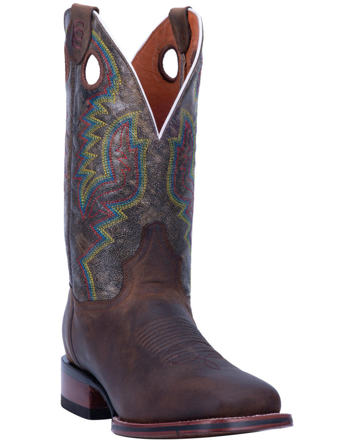 Image #1 - Dan Post Men's Chocolate Deuce Western Boots - Wide Square Toe, , hi-res