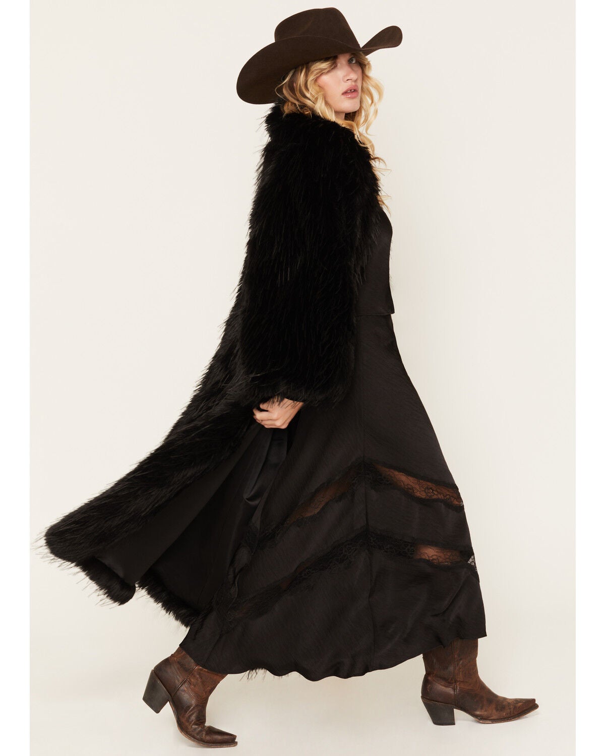 Image #3 - Azalea Wang Women's Vault Faux Fur Coat, Black, hi-res