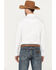 Image #4 - Rock & Roll Denim Men's Mexico Logo Long Sleeve Western Pearl Snap Shirt, White, hi-res