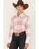 Image #2 - Wrangler Women's Boot Barn Exclusive Buffalo Check Print Long Sleeve Western Flannel Pearl Snap Shirt, , hi-res