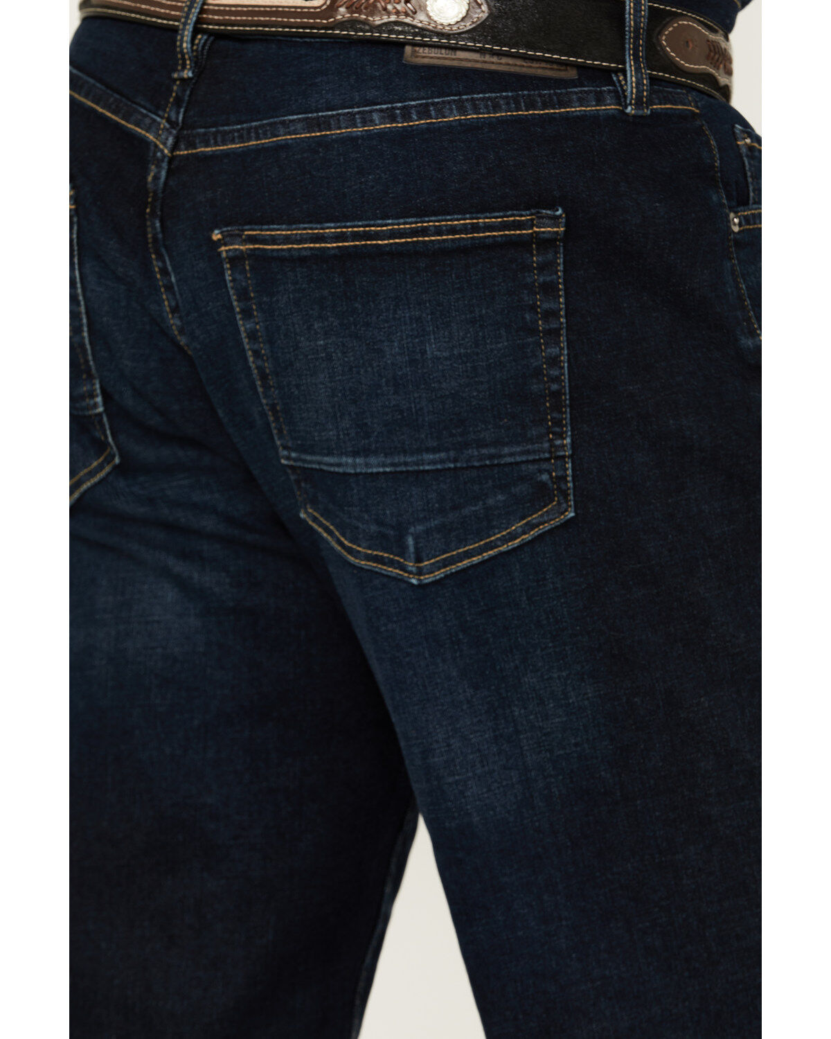 Image #4 - DEVIL-DOG Dungarees Men's Durham Dark Wash Athletic Fit Performance Stretch Denim Jeans, Dark Wash, hi-res