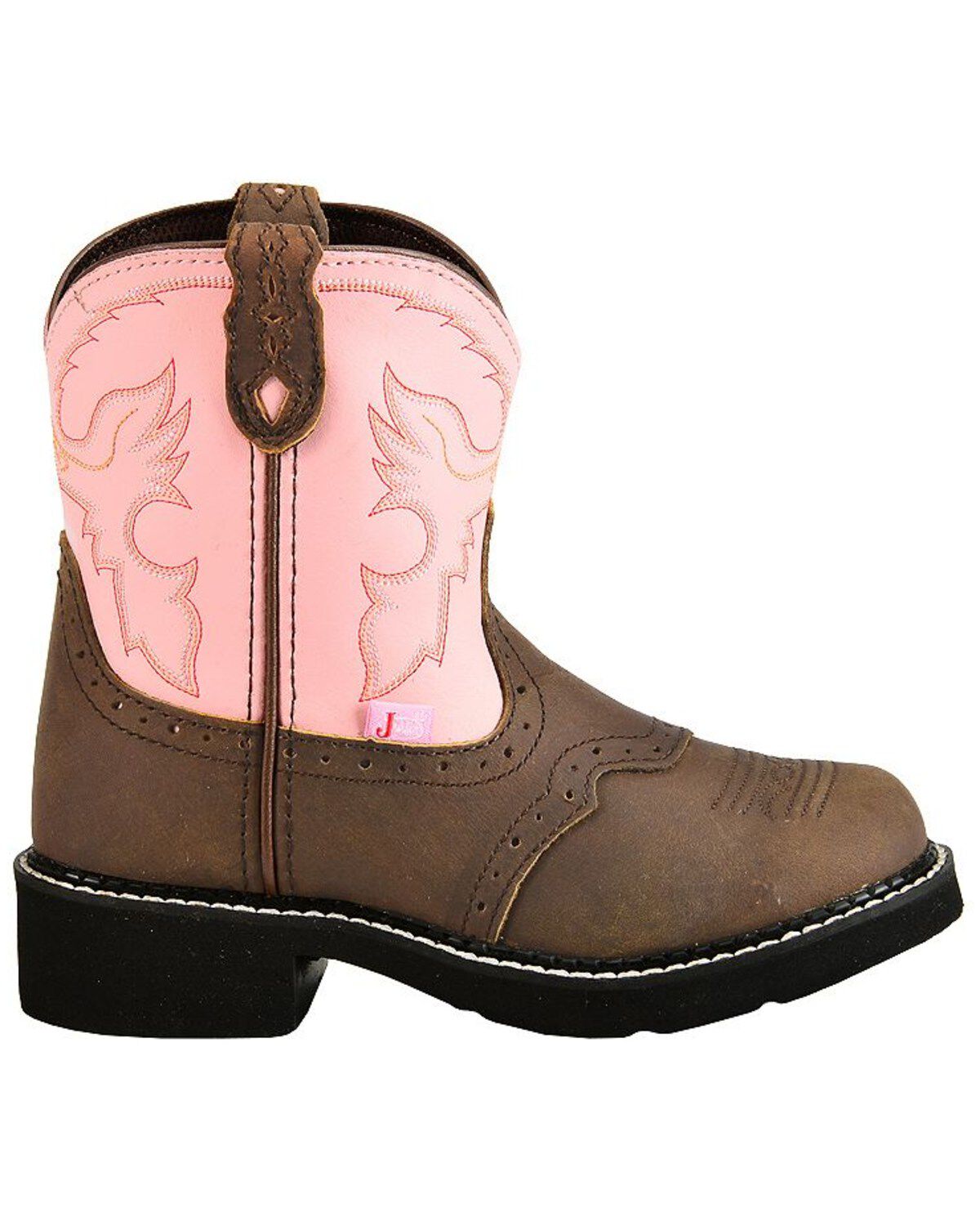 Image #2 - Justin Girls' Bay Apache Pink Gypsy Boots, , hi-res