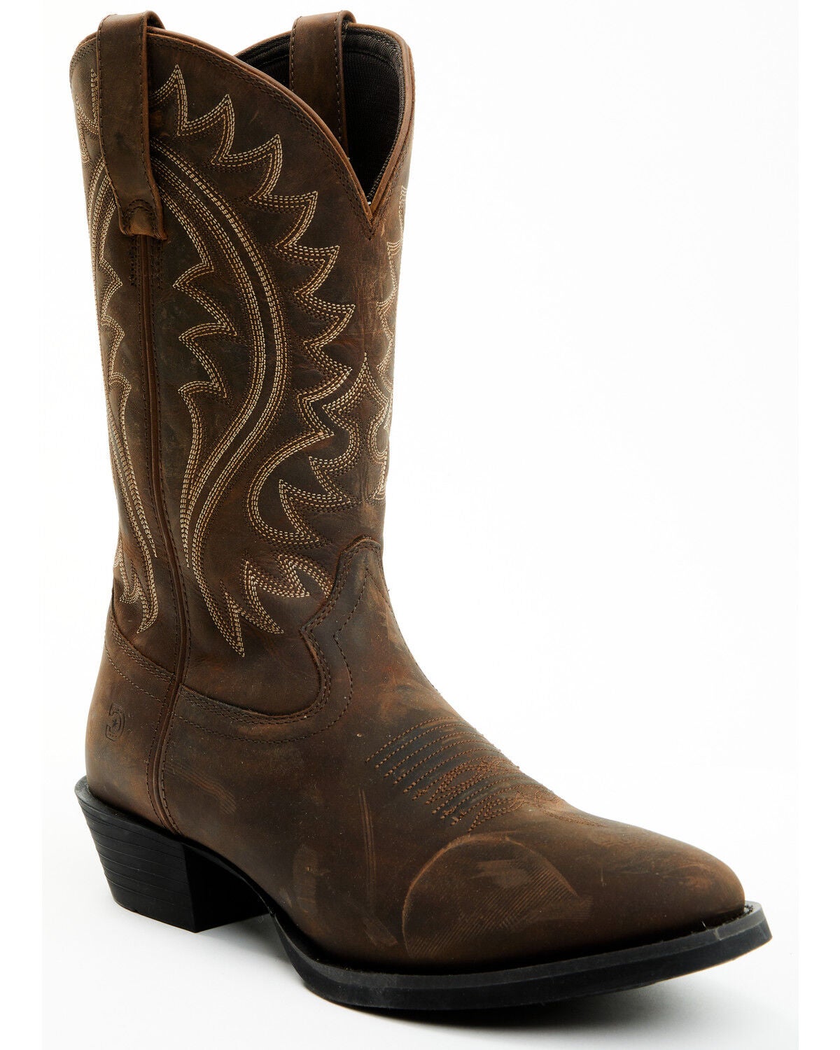 Durango Men's Shyloh Western Boots - Round Toe, Brown, hi-res