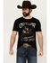 Image #1 - Cody James Men's Outlaw Short Sleeve Graphic T-Shirt , Black, hi-res