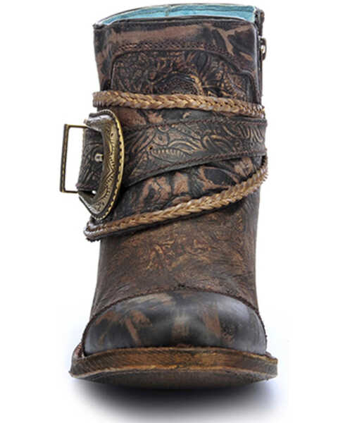 Image #3 - Corral Women's Floral Embossed Short Fashion Boots, , hi-res