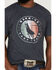 RANK 45 Men's Roper Circle Logo Graphic T-Shirt , Navy, hi-res