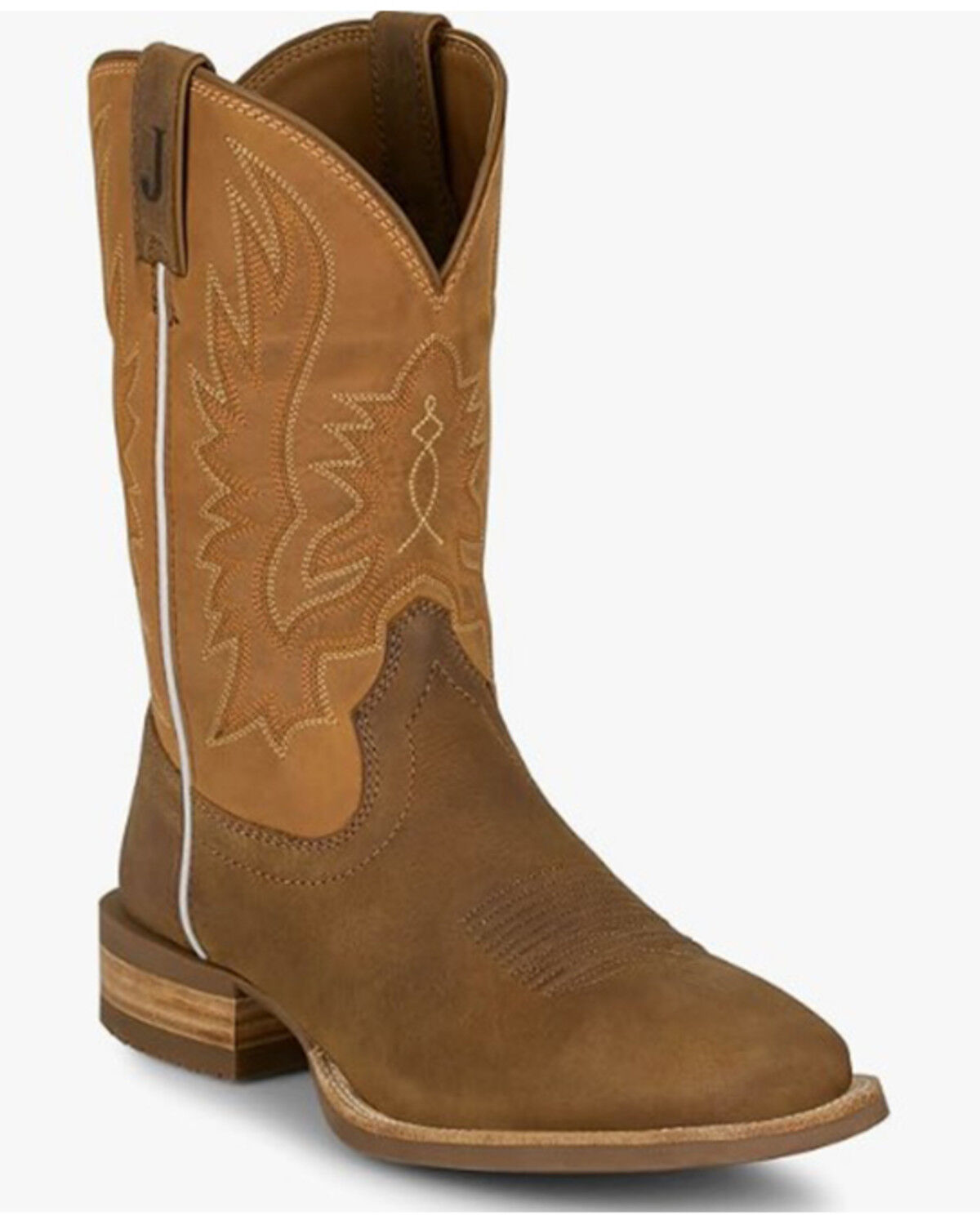 Image #1 - Justin Men's Rustle Performance Western Boots - Broad Square Toe, Rust Copper, hi-res