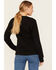Image #4 - Lucky Brand Workwear Women's Long Sleeve Ribbed Henley Shirt, Black, hi-res