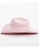 Image #3 - Shyanne Girls' Fit To Be Tied Straw Cowboy Hat, Pink, hi-res