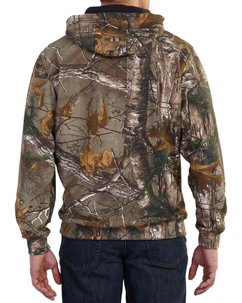 Carhartt Men S Midweight Camo Sleeve Logo Hooded Sweatshirt Boot Barn