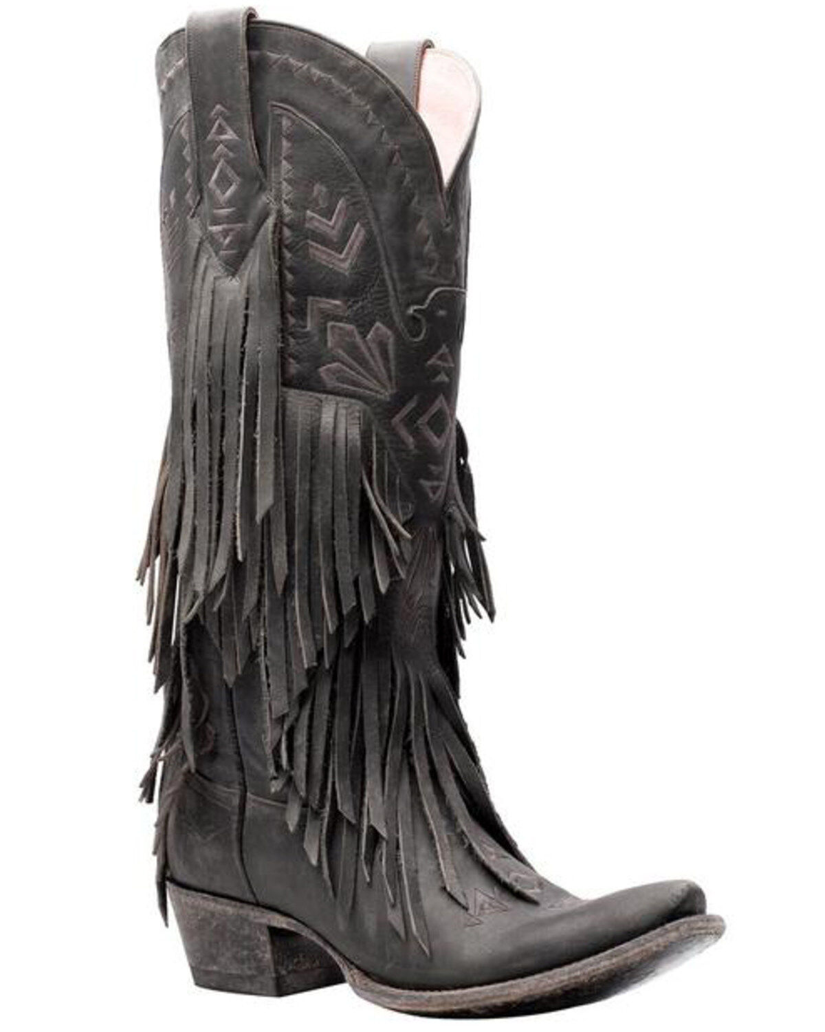 Image #1 - Junk Gypsy by Lane Women's Thunderbird Western Boots - Snip Toe, Black, hi-res