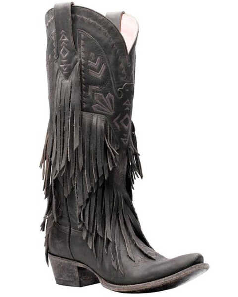 Junk Gypsy by Lane Women's Thunderbird Western Boots - Snip Toe, Black, hi-res