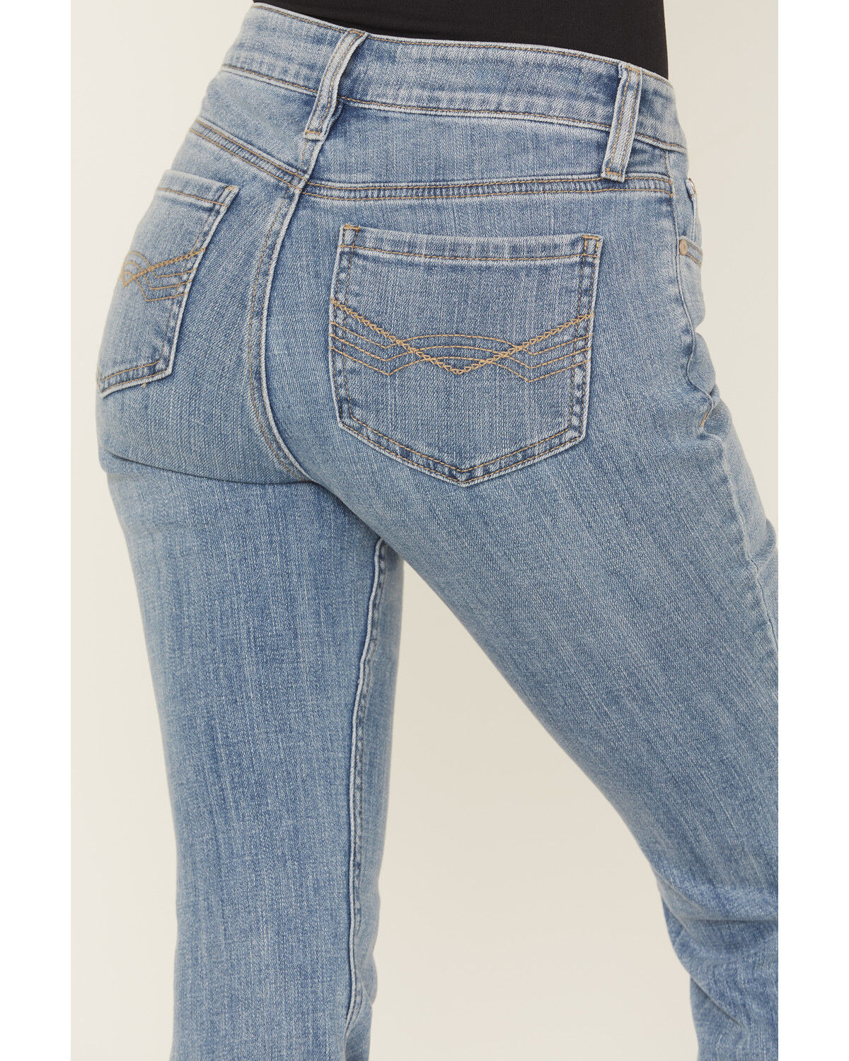 Product Name:  Idyllwind Women's Rebel Light Wash Mid Rise Boot Stitch Bootcut Super Stretch Denim Jeans