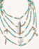 Shyanne Women's Whimsical Bloom Multi Layer Bead Necklace , Silver, hi-res