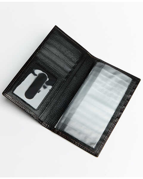 Image #3 - Nocona Men's 12 Gauge Checkbook Wallet, Brown, hi-res