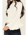 Image #3 - Shyanne Women's Rib Knit Mock Neck Bell Sleeve Top, Cream, hi-res