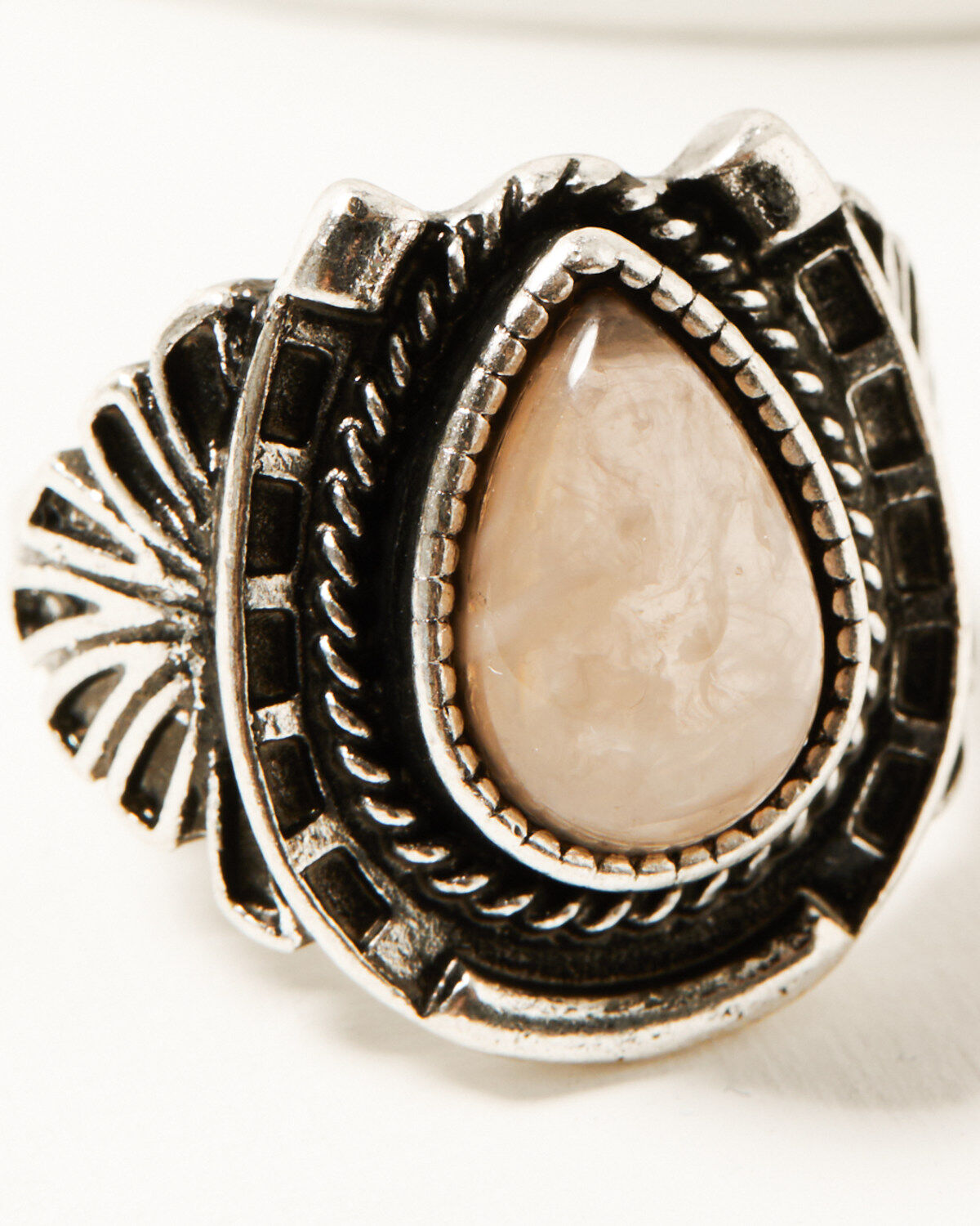 Image #5 - Shyanne Women's Natural Stone Ring Set - 4 Piece, Natural, hi-res
