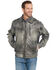 Image #1 - Cripple Creek Men's Open Bottom Zip Front Distressed Lamb Nappa Jacket, , hi-res