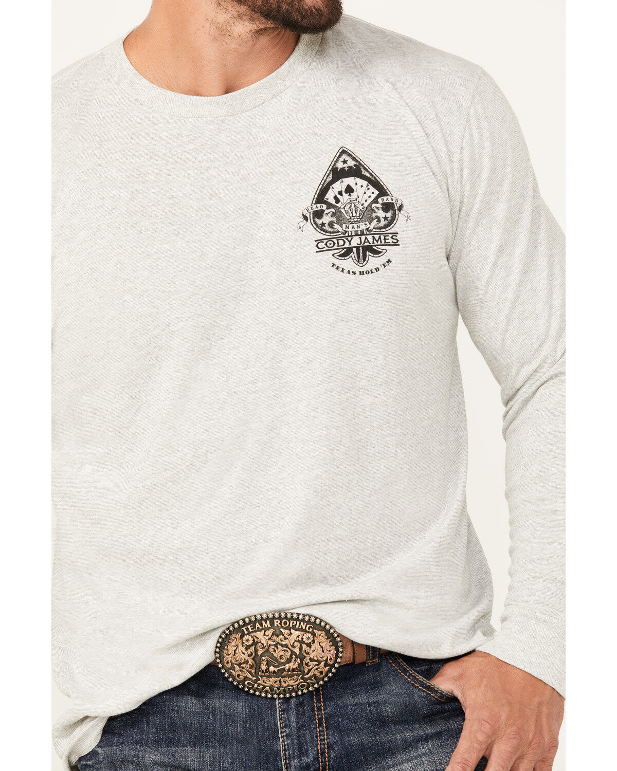 Image #3 - Cody James Men's Spades Long Sleeve Graphic T-Shirt, , hi-res