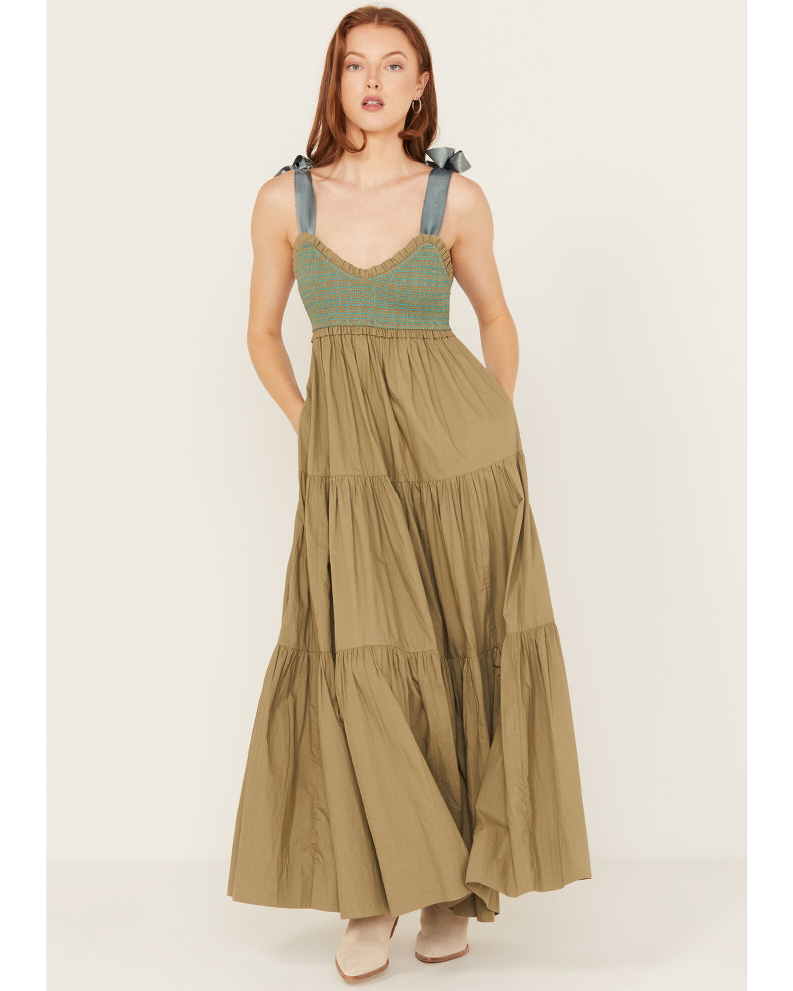 Free People Women's Bluebell Solid Maxi Dress