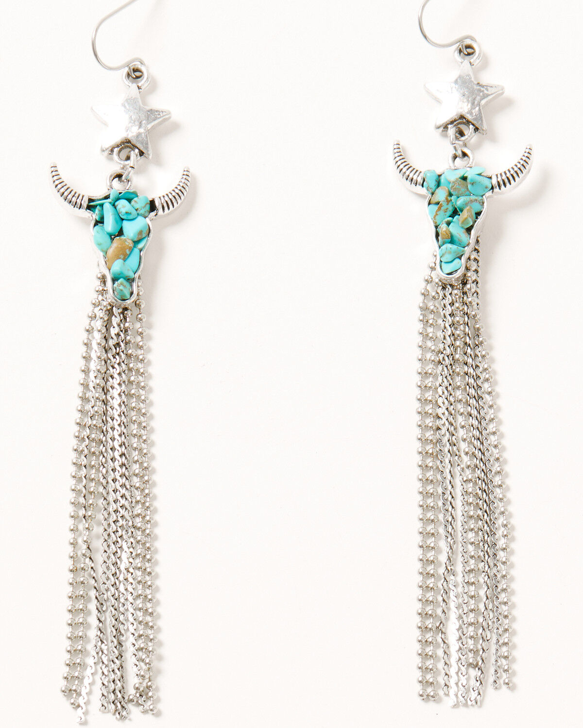 Image #1 - Shyanne Women's Steerhead And Stars Earrings, Multi, hi-res