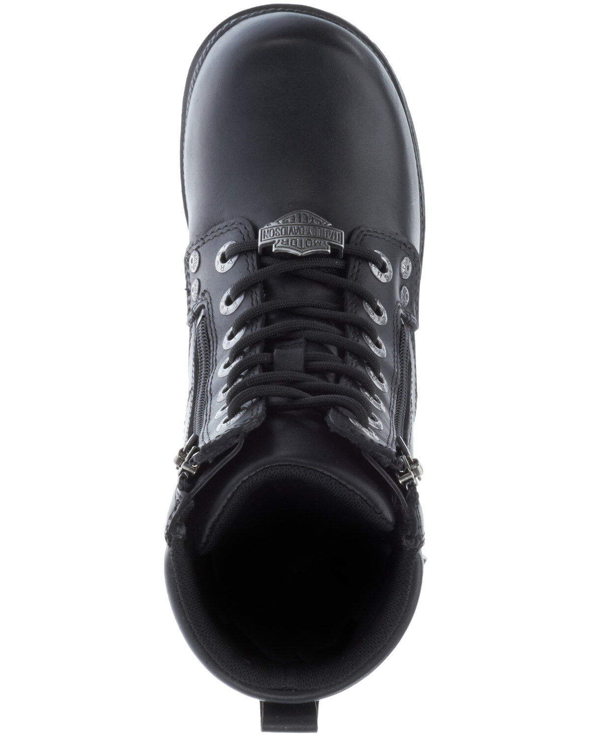 Image #6 - Harley Davidson Women's Inman Hills Moto Boots - Round Toe, Black, hi-res