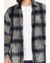Flag & Anthem Men's Atoka Sherpa Plaid Print Shirt Jacket, Grey, hi-res