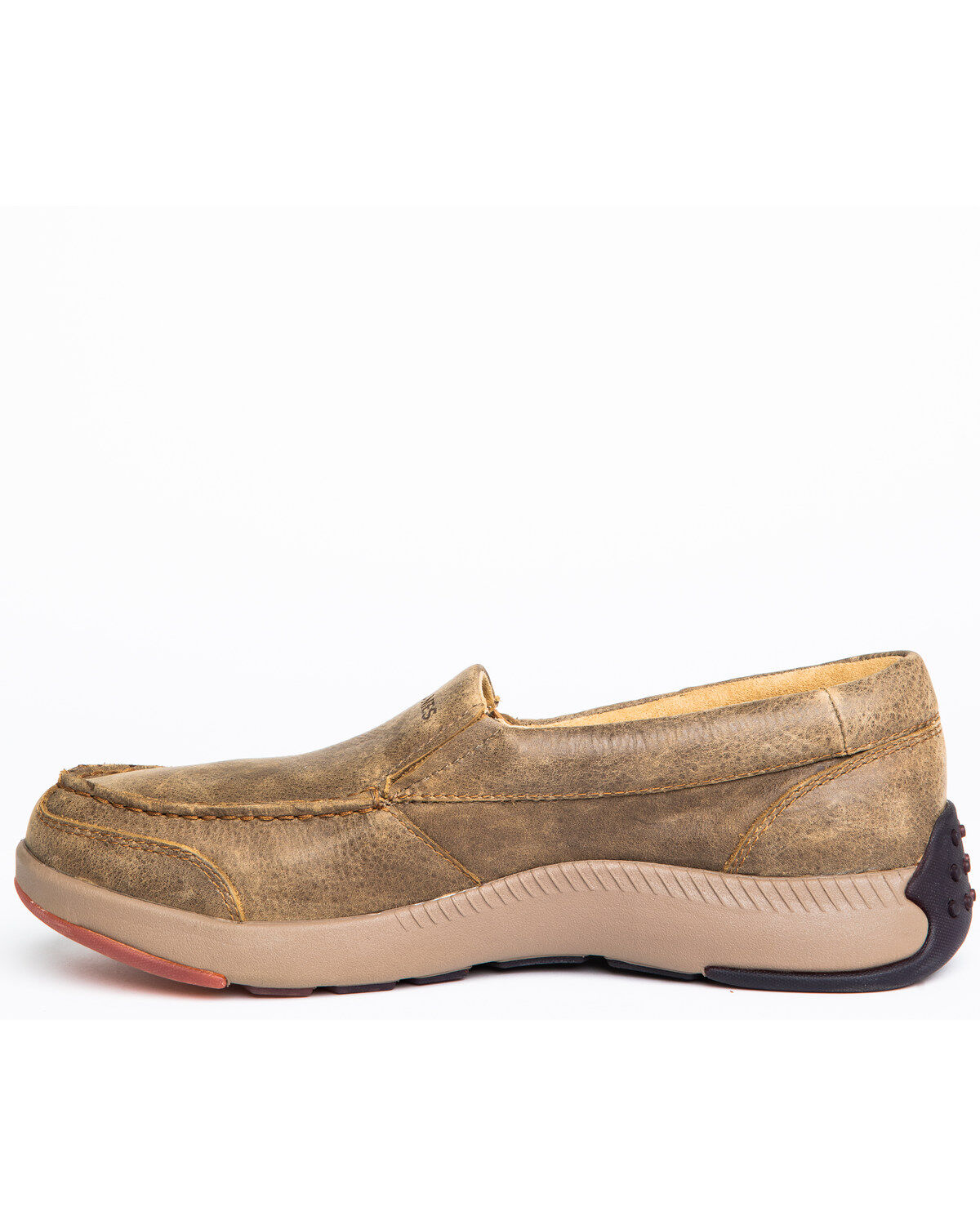 Image #3 - Cody James Men's Tan Oxford Slip-On Shoes - Moc Toe, , hi-res