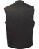 Milwaukee Leather Men's Snap Front Denim Club Style Vest w/ Gun Pocket, Black, hi-res