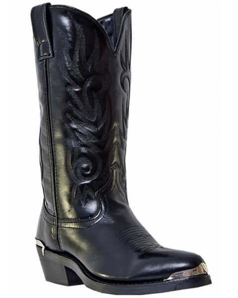 Image #2 - Laredo Men's McComb Western Boots - Medium Toe, Black, hi-res