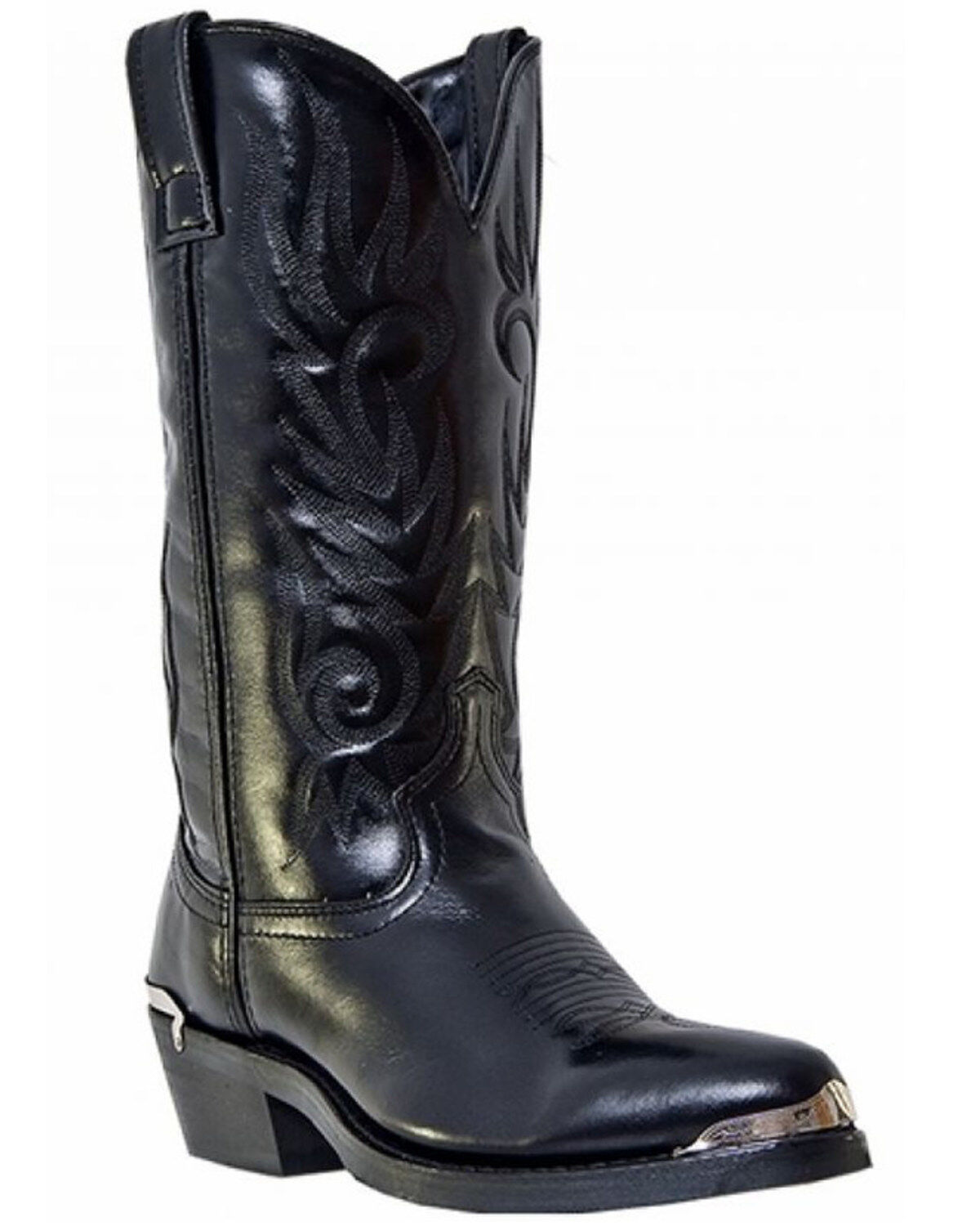 Image #2 - Laredo Men's McComb Western Boots - Round Toe, Black, hi-res