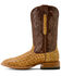 Image #4 - Ariat Men's Classic Cash Exotic Ostrich Western Boots - Broad Square Toe, Tan, hi-res