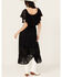 Image #4 - Beyond The Radar Women's Short Sleeve Midi Dress, Black, hi-res